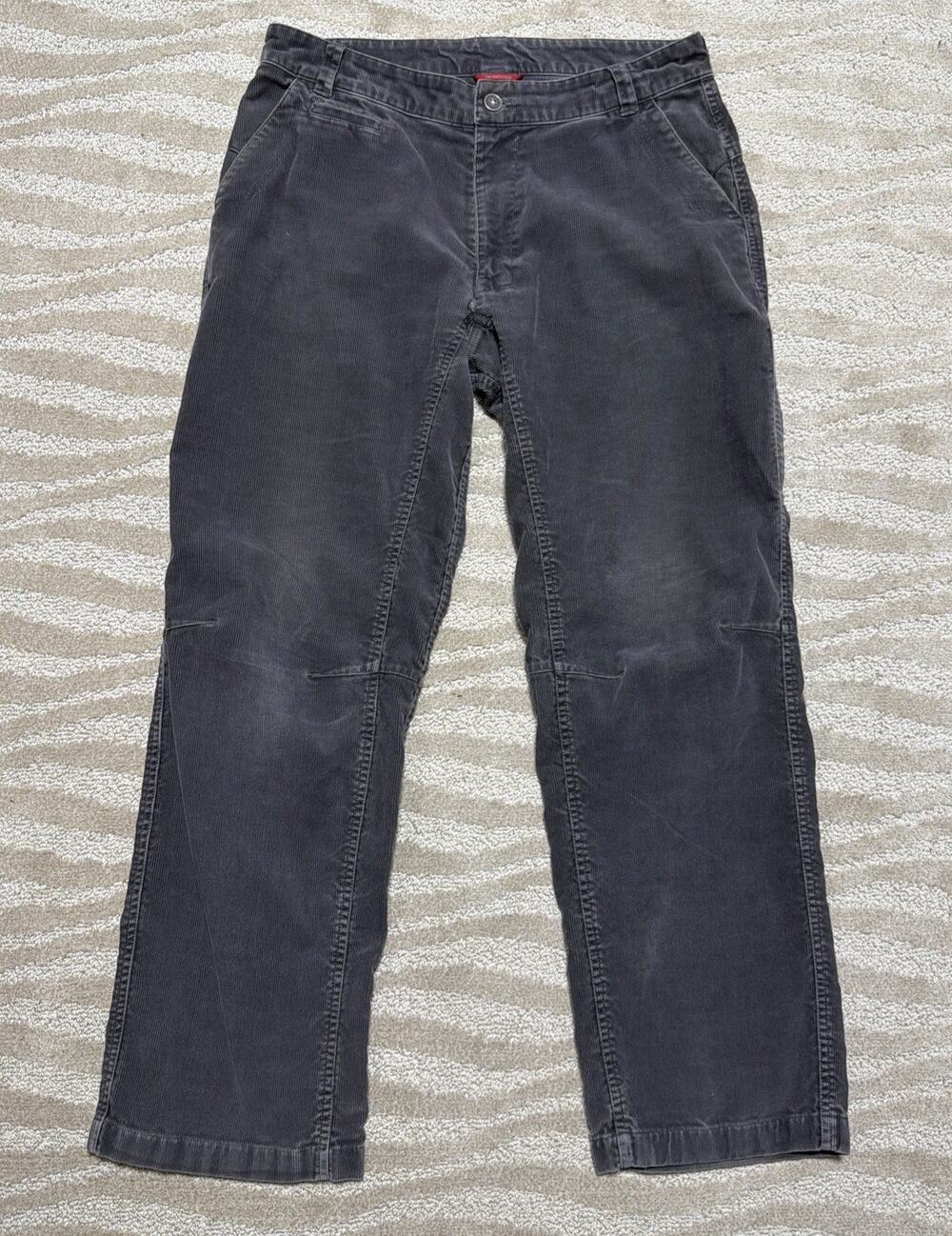 The North Face Double Knee Utility Corduroy Pants Mens 34x31 Gray